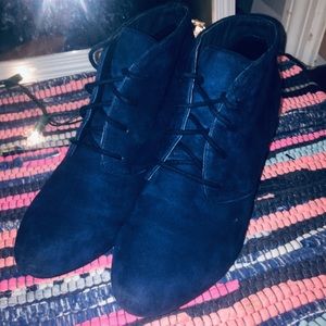 Dark blue ankle booties size 6.5